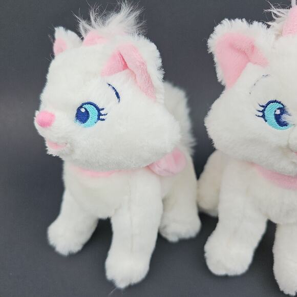 2 Disney Aristocats Marie Plush White Cat Disney Cute Stuffed Animal Kitten 6 in - Picture 4 of 15